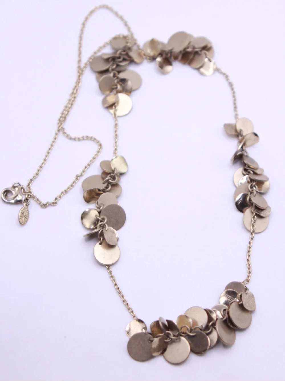 Lydell NYC Gold-Tone Disc Fringe Statement Necklace